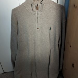 Men's Polo Ralph Lauren 1/2 zip XXL Tan